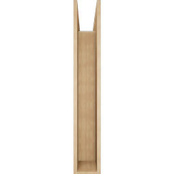 Ekena Millwork - BKTUR0756X42X48WTL05RCPR - Timberthane Faux Wood Westlake Style Bracket w/ Offset Brace, Block Ends, 7 1/2"W x 42"D x 48"H, Primed Tan