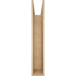 Ekena Millwork - BKTUR0756X44X44WTL05RCPR - Timberthane Faux Wood Westlake Style Bracket w/ Offset Brace, Block Ends, 7 1/2"W x 44"D x 44"H, Primed Tan