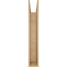 Ekena Millwork - BKTUR0756X48X48WTL05RCPR - Timberthane Faux Wood Westlake Style Bracket w/ Offset Brace, Block Ends, 7 1/2"W x 48"D x 48"H, Primed Tan