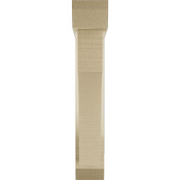 Ekena Millwork - BKTUR0352X16X20WTL06RCPR - Timberthane Faux Wood Westlake Style Bracket w/ Offset Brace, Slat Ends, 3 1/2"W x 16"D x 20"H, Primed Tan