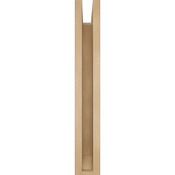 Ekena Millwork - BKTUR0352X16X24WTL06RCPR - Timberthane Faux Wood Westlake Style Bracket w/ Offset Brace, Slat Ends, 3 1/2"W x 16"D x 24"H, Primed Tan