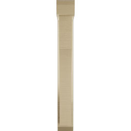 Ekena Millwork - BKTUR0352X16X28WTL06RCPR - Timberthane Faux Wood Westlake Style Bracket w/ Offset Brace, Slat Ends, 3 1/2"W x 16"D x 28"H, Primed Tan