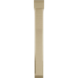 Ekena Millwork - BKTUR0352X18X30WTL06RCPR - Timberthane Faux Wood Westlake Style Bracket w/ Offset Brace, Slat Ends, 3 1/2"W x 18"D x 30"H, Primed Tan