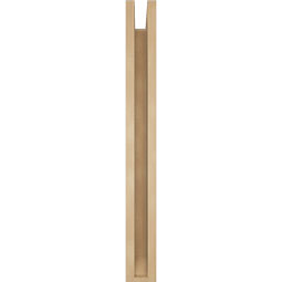 Ekena Millwork - BKTUR0352X24X32WTL06RCPR - Timberthane Faux Wood Westlake Style Bracket w/ Offset Brace, Slat Ends, 3 1/2"W x 24"D x 32"H, Primed Tan