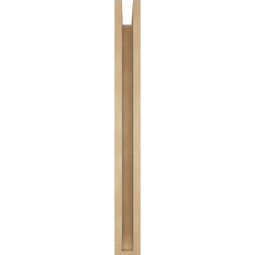 Ekena Millwork - BKTUR0352X26X34WTL06RCPR - Timberthane Faux Wood Westlake Style Bracket w/ Offset Brace, Slat Ends, 3 1/2"W x 26"D x 34"H, Primed Tan