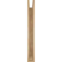 Ekena Millwork - BKTUR0352X28X28WTL06RCPR - Timberthane Faux Wood Westlake Style Bracket w/ Offset Brace, Slat Ends, 3 1/2"W x 28"D x 28"H, Primed Tan