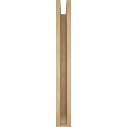 Ekena Millwork - BKTUR0352X30X30WTL06RCPR - Timberthane Faux Wood Westlake Style Bracket w/ Offset Brace, Slat Ends, 3 1/2"W x 30"D x 30"H, Primed Tan
