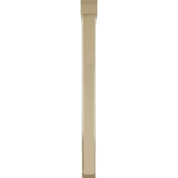 Ekena Millwork - BKTUR0352X30X42WTL06RCPR - Timberthane Faux Wood Westlake Style Bracket w/ Offset Brace, Slat Ends, 3 1/2"W x 30"D x 42"H, Primed Tan