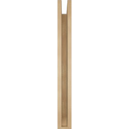 Ekena Millwork - BKTUR0352X32X32WTL06RCPR - Timberthane Faux Wood Westlake Style Bracket w/ Offset Brace, Slat Ends, 3 1/2"W x 32"D x 32"H, Primed Tan