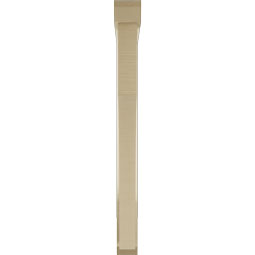 Ekena Millwork - BKTUR0352X32X38WTL06RCPR - Timberthane Faux Wood Westlake Style Bracket w/ Offset Brace, Slat Ends, 3 1/2"W x 32"D x 38"H, Primed Tan