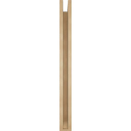 Ekena Millwork - BKTUR0352X32X38WTL06RCPR - Timberthane Faux Wood Westlake Style Bracket w/ Offset Brace, Slat Ends, 3 1/2"W x 32"D x 38"H, Primed Tan