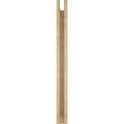 Ekena Millwork - BKTUR0352X32X40WTL06RCPR - Timberthane Faux Wood Westlake Style Bracket w/ Offset Brace, Slat Ends, 3 1/2"W x 32"D x 40"H, Primed Tan