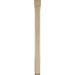 Ekena Millwork - BKTUR0352X32X44WTL06RCPR - Timberthane Faux Wood Westlake Style Bracket w/ Offset Brace, Slat Ends, 3 1/2"W x 32"D x 44"H, Primed Tan