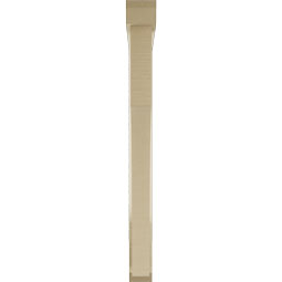 Ekena Millwork - BKTUR0352X34X38WTL06RCPR - Timberthane Faux Wood Westlake Style Bracket w/ Offset Brace, Slat Ends, 3 1/2"W x 34"D x 38"H, Primed Tan
