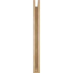Ekena Millwork - BKTUR0352X34X38WTL06RCPR - Timberthane Faux Wood Westlake Style Bracket w/ Offset Brace, Slat Ends, 3 1/2"W x 34"D x 38"H, Primed Tan