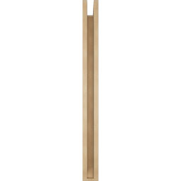 Ekena Millwork - BKTUR0352X34X40WTL06RCPR - Timberthane Faux Wood Westlake Style Bracket w/ Offset Brace, Slat Ends, 3 1/2"W x 34"D x 40"H, Primed Tan