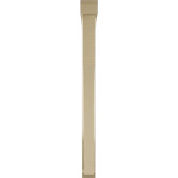 Ekena Millwork - BKTUR0352X34X42WTL06RCPR - Timberthane Faux Wood Westlake Style Bracket w/ Offset Brace, Slat Ends, 3 1/2"W x 34"D x 42"H, Primed Tan