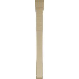 Ekena Millwork - BKTUR0352X36X36WTL06RCPR - Timberthane Faux Wood Westlake Style Bracket w/ Offset Brace, Slat Ends, 3 1/2"W x 36"D x 36"H, Primed Tan