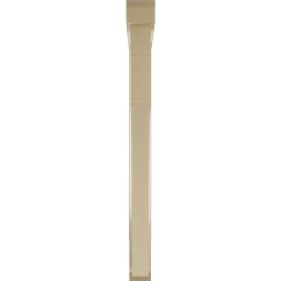 Ekena Millwork - BKTUR0352X36X40WTL06RCPR - Timberthane Faux Wood Westlake Style Bracket w/ Offset Brace, Slat Ends, 3 1/2"W x 36"D x 40"H, Primed Tan