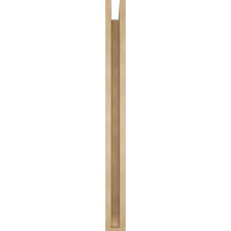Ekena Millwork - BKTUR0352X36X40WTL06RCPR - Timberthane Faux Wood Westlake Style Bracket w/ Offset Brace, Slat Ends, 3 1/2"W x 36"D x 40"H, Primed Tan
