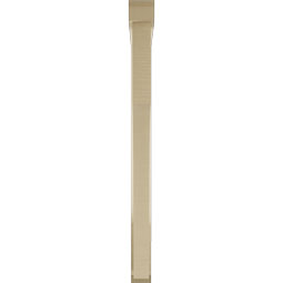 Ekena Millwork - BKTUR0352X36X44WTL06RCPR - Timberthane Faux Wood Westlake Style Bracket w/ Offset Brace, Slat Ends, 3 1/2"W x 36"D x 44"H, Primed Tan