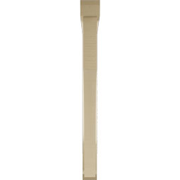 Ekena Millwork - BKTUR0352X38X38WTL06RCPR - Timberthane Faux Wood Westlake Style Bracket w/ Offset Brace, Slat Ends, 3 1/2"W x 38"D x 38"H, Primed Tan