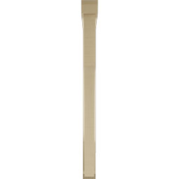 Ekena Millwork - BKTUR0352X38X44WTL06RCPR - Timberthane Faux Wood Westlake Style Bracket w/ Offset Brace, Slat Ends, 3 1/2"W x 38"D x 44"H, Primed Tan