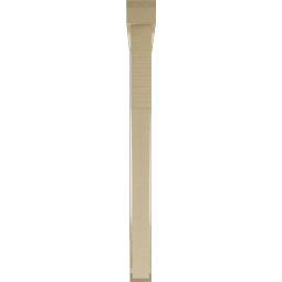 Ekena Millwork - BKTUR0352X40X40WTL06RCPR - Timberthane Faux Wood Westlake Style Bracket w/ Offset Brace, Slat Ends, 3 1/2"W x 40"D x 40"H, Primed Tan