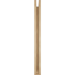 Ekena Millwork - BKTUR0352X40X40WTL06RCPR - Timberthane Faux Wood Westlake Style Bracket w/ Offset Brace, Slat Ends, 3 1/2"W x 40"D x 40"H, Primed Tan