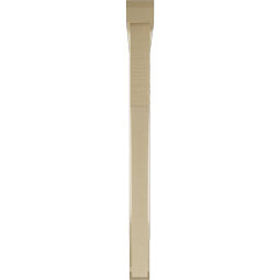 Ekena Millwork - BKTUR0352X42X42WTL06RCPR - Timberthane Faux Wood Westlake Style Bracket w/ Offset Brace, Slat Ends, 3 1/2"W x 42"D x 42"H, Primed Tan