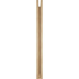 Ekena Millwork - BKTUR0352X42X42WTL06RCPR - Timberthane Faux Wood Westlake Style Bracket w/ Offset Brace, Slat Ends, 3 1/2"W x 42"D x 42"H, Primed Tan