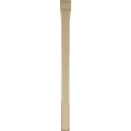 Ekena Millwork - BKTUR0352X42X48WTL06RCPR - Timberthane Faux Wood Westlake Style Bracket w/ Offset Brace, Slat Ends, 3 1/2"W x 42"D x 48"H, Primed Tan
