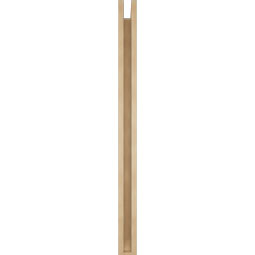 Ekena Millwork - BKTUR0352X42X48WTL06RCPR - Timberthane Faux Wood Westlake Style Bracket w/ Offset Brace, Slat Ends, 3 1/2"W x 42"D x 48"H, Primed Tan