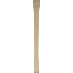 Ekena Millwork - BKTUR0352X44X44WTL06RCPR - Timberthane Faux Wood Westlake Style Bracket w/ Offset Brace, Slat Ends, 3 1/2"W x 44"D x 44"H, Primed Tan