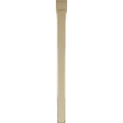 Ekena Millwork - BKTUR0352X46X46WTL06RCPR - Timberthane Faux Wood Westlake Style Bracket w/ Offset Brace, Slat Ends, 3 1/2"W x 46"D x 46"H, Primed Tan