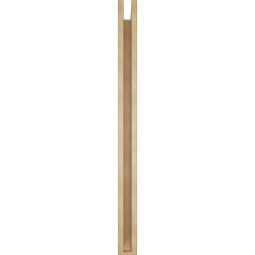 Ekena Millwork - BKTUR0352X46X46WTL06RCPR - Timberthane Faux Wood Westlake Style Bracket w/ Offset Brace, Slat Ends, 3 1/2"W x 46"D x 46"H, Primed Tan