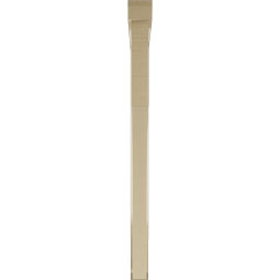 Ekena Millwork - BKTUR0352X48X48WTL06RCPR - Timberthane Faux Wood Westlake Style Bracket w/ Offset Brace, Slat Ends, 3 1/2"W x 48"D x 48"H, Primed Tan