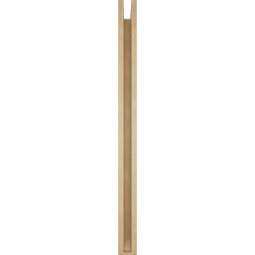 Ekena Millwork - BKTUR0352X48X48WTL06RCPR - Timberthane Faux Wood Westlake Style Bracket w/ Offset Brace, Slat Ends, 3 1/2"W x 48"D x 48"H, Primed Tan