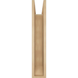 Ekena Millwork - BKTUR0554X18X30WTL06RCPR - Timberthane Faux Wood Westlake Style Bracket w/ Offset Brace, Slat Ends, 5 1/2"W x 18"D x 30"H, Primed Tan