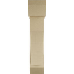 Ekena Millwork - BKTUR0554X22X26WTL06RCPR - Timberthane Faux Wood Westlake Style Bracket w/ Offset Brace, Slat Ends, 5 1/2"W x 22"D x 26"H, Primed Tan