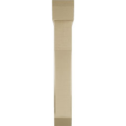 Ekena Millwork - BKTUR0554X28X36WTL06RCPR - Timberthane Faux Wood Westlake Style Bracket w/ Offset Brace, Slat Ends, 5 1/2"W x 28"D x 36"H, Primed Tan