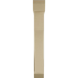Ekena Millwork - BKTUR0554X28X40WTL06RCPR - Timberthane Faux Wood Westlake Style Bracket w/ Offset Brace, Slat Ends, 5 1/2"W x 28"D x 40"H, Primed Tan