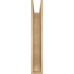 Ekena Millwork - BKTUR0554X30X34WTL06RCPR - Timberthane Faux Wood Westlake Style Bracket w/ Offset Brace, Slat Ends, 5 1/2"W x 30"D x 34"H, Primed Tan