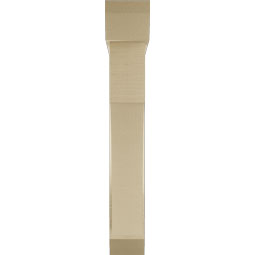 Ekena Millwork - BKTUR0554X30X36WTL06RCPR - Timberthane Faux Wood Westlake Style Bracket w/ Offset Brace, Slat Ends, 5 1/2"W x 30"D x 36"H, Primed Tan