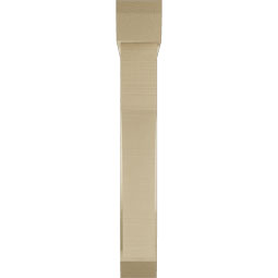 Ekena Millwork - BKTUR0554X30X38WTL06RCPR - Timberthane Faux Wood Westlake Style Bracket w/ Offset Brace, Slat Ends, 5 1/2"W x 30"D x 38"H, Primed Tan