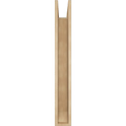 Ekena Millwork - BKTUR0554X30X42WTL06RCPR - Timberthane Faux Wood Westlake Style Bracket w/ Offset Brace, Slat Ends, 5 1/2"W x 30"D x 42"H, Primed Tan