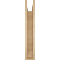 Ekena Millwork - BKTUR0554X32X32WTL06RCPR - Timberthane Faux Wood Westlake Style Bracket w/ Offset Brace, Slat Ends, 5 1/2"W x 32"D x 32"H, Primed Tan
