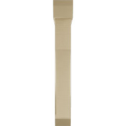 Ekena Millwork - BKTUR0554X32X40WTL06RCPR - Timberthane Faux Wood Westlake Style Bracket w/ Offset Brace, Slat Ends, 5 1/2"W x 32"D x 40"H, Primed Tan