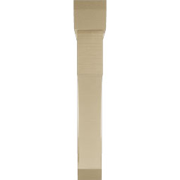 Ekena Millwork - BKTUR0554X36X36WTL06RCPR - Timberthane Faux Wood Westlake Style Bracket w/ Offset Brace, Slat Ends, 5 1/2"W x 36"D x 36"H, Primed Tan