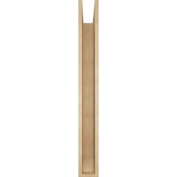 Ekena Millwork - BKTUR0554X48X48WTL06RCPR - Timberthane Faux Wood Westlake Style Bracket w/ Offset Brace, Slat Ends, 5 1/2"W x 48"D x 48"H, Primed Tan